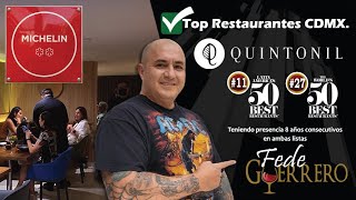 QUINTONIL ✅ Restaurante 2 ⭐️⭐️ Estrellas Michelín en CDMX Chef Jorge VallejoTop Restaurantes CDMX [upl. by Capp698]