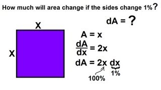 Calculus  Word Problems with Differentials 1 of 4 [upl. by Gunar]