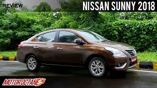 Nissan Sunny 2018  better than Ciaz  Hindi  MotorOctane [upl. by Anoyek]