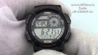 Обзор Мужские наручные японские часы Casio AE1000W1A [upl. by Aihcsrop]