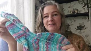 Knitting podcast  Knitted socks and hat Cumulus sweater by Petit knits 🌺 [upl. by Kelby49]