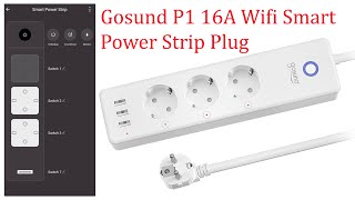 Gosund P1 Wifi Smart Power Strip Plug FULL REVIEW [upl. by Natsud]