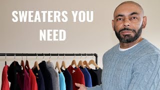 The 7 Types Of Sweaters Every Man NeedsMy Sweater Collection [upl. by Draude]