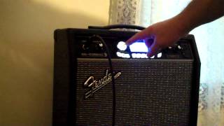 Fender GDEC 3 30 amplifier guitar SRV strat backing track foot pedal looper MP4 [upl. by Arvy]