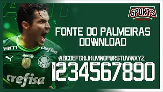 Fonte da camiseta do Palmeiras  download Grátis [upl. by Russel]