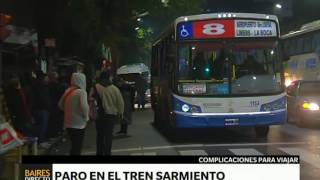 Paro de la línea Sarmiento – Telefe Noticias [upl. by Naujd]