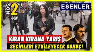 ESENLER HALKI KARARINI VERMİŞ  Esenler Kesintisiz Seçim Anketi ekremimamoğlu muratkurum esenler [upl. by Iggep]