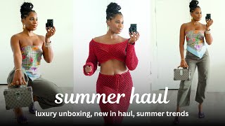 ☀️ LUXURY SUMMER FASHION HAUL Christian Louboutin The RealReal amp Revolve ☀️ [upl. by Nitsua]