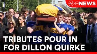 Funeral of Tipperary hurler Dillon Quirke has been hearing warm tributes to the 24yearold [upl. by Conlon]