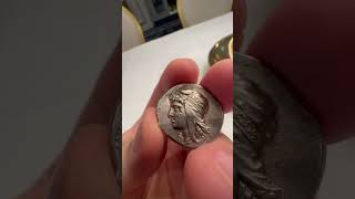 Carthage Tetradrachm Subscribe for more ancientcoins coin silver history greece coins rare [upl. by Eenaej]