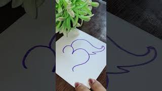 Om with Ganesh ji draw 🙏 shorts youtubeshorts ganesh ganpati art drawing [upl. by Lydon84]