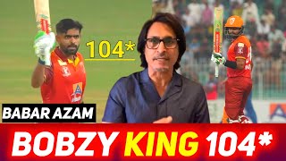 Babar Azam Bobzy King 104  Ramiz Raja  Babar Azam Batting [upl. by Amleht]