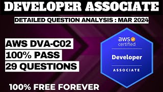 AWS Certified Developer Associate Exam Questions Dumps MAR 2024 DVAC02 [upl. by Odnumyer]