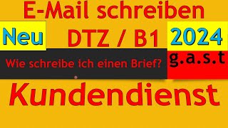 DTZ  B1  Brief schreiben  EMail schreiben  EMail an den Kundendienst wegen Tablet [upl. by Attenyl]