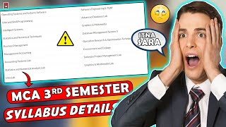 MCA 3rd SEMESTER SYLLABUS 2023  MCA SYLLABUS 2023 [upl. by Ybeloc621]