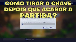 COMO TIRAR A CHAVE DE PAREAMENTO DEPOIS QUE ACABAR A PARTIDA PERSONALIZADA NO FORTNITE [upl. by Saffren]