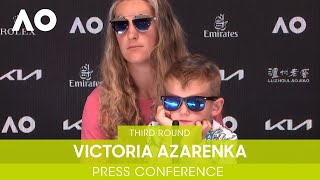 Victoria Azarenka and Sons Shadey Press Conference 3R  Australian Open 2022 [upl. by Renat114]