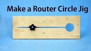 How to Make a Router Circle Jig  a woodworkweb [upl. by Annasiul]