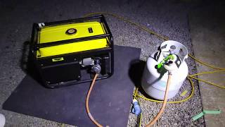 Generator LPG  Dual Fuel conversion kit installation and run up [upl. by Anoval]