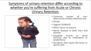 What causes urinary retention [upl. by Garber]