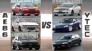 ENG CC VTEC Club vs AE86 Hachiroku Club HV55 [upl. by Attenreb]