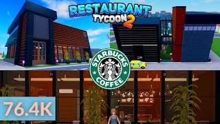 SPEEDBUILD Restaurant Tycoon 2 Roblox Design 1 [upl. by Nnylirret]