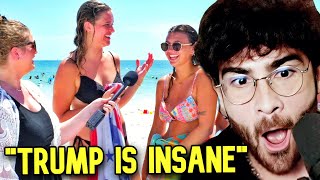 Kaitlin Bennett DESTROYED by Liberals Enjoying the Beach  Hasanabi reacts [upl. by Nagud]