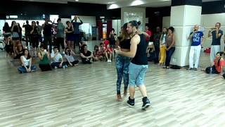 Felicien Rossa amp Isabelle Periac  Kizomba Extremo 2015 Demo 1 Fundamentals amp Beyond Basics [upl. by Ahmar365]