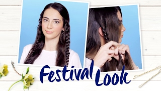 Festival Zöpfe  NIVEA FrisurenTutorial [upl. by Ahsemot491]