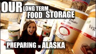 OUR FOOD STORAGE EMERGENCY PREPAREDNESS IN ALASKA Somers In Alaska [upl. by Maer]