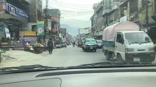 driving through Mingora city on the ordinary day Swat district Pakistan [upl. by Itra]