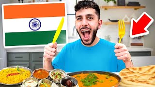 Eating ONLY Indian Food For 24 Hours [upl. by Ardnasal743]