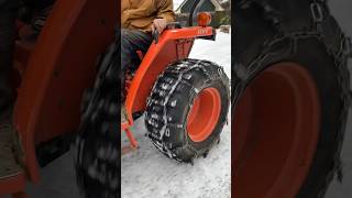 Chains equal traction Traction equals control tirechainsrequiredcom Aquiline MPC tractor chains [upl. by Morganica25]