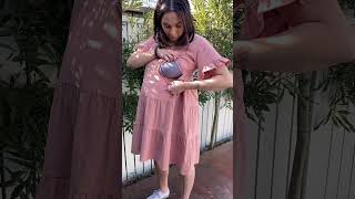 Breastmates Tiered Dress  How to Wear for Breastfeeding [upl. by Ahselat]