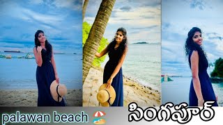 సింగపూర్ లో beaches చూదము రండి  Palawan beach  Singapore [upl. by Darnoc588]