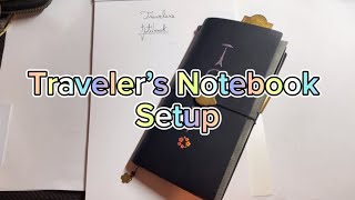 Travelers Notebook Setup Left Handed Writer [upl. by Uzzial]