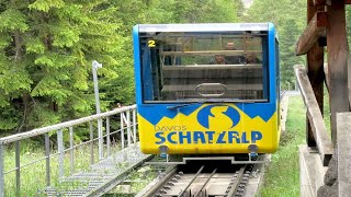 Standseilbahn Davos Schatzalp Talfahrt 2022 funiculaire funicular funicolare Seilbahn Switzerland [upl. by Micro378]