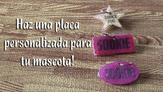 Como hacer una PLACA PERSONALIZADA para nuestra mascota [upl. by Eibbob]