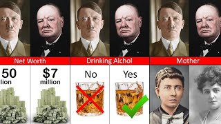 Adolf Hitler vs Winston Churchill Comparison [upl. by Hamer]