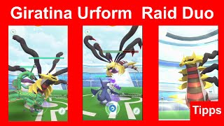 Giratina Urform Raid Duo gewinnen Wie man Giratina zu zweit im Raid besiegt Pokemon GO Deutsch 154 [upl. by Aleibarg876]