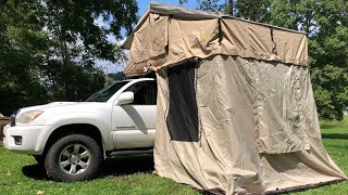 Quick tour and review of my Smittybilt Overlander XL roof top tent and lower annex setup [upl. by Alika]