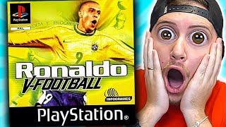 GIOCO a RONALDO VFOOTBALL  IL VIDEOGIOCO di RONALDO IL FENOMENO 2000 PS1 [upl. by Dnomed]