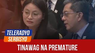 Guo camp Comelec complaint premature  Headline sa Hapon 07 August 2024 [upl. by Lareine]