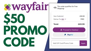 How to Find 50 Wayfair Coupon Code  Wayfair Discount 2024 [upl. by Kelsy]