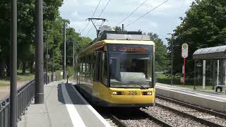 Trams der Karlsruher Verkehrsunternehmen [upl. by Idnat]