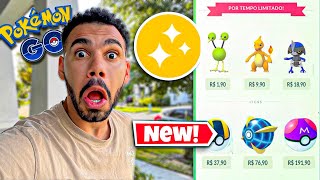 🚨FUNCIONOU🚨COMPRANDO SHINIES NA LOJA DO POKEMON GO… 😍🤯✨ pokemongo [upl. by Aicel]