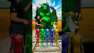 equal dame tu cosita 5 different colors alien dance vs army of Gta 5 bigfoot amp train driver tom [upl. by Thorrlow]