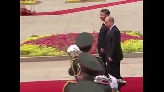 PUTIN recibido en CHINA a ritmo de KATYUSHA [upl. by Fulcher833]