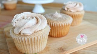 HOW TO MAKE CHURRO CUPCAKES  Cinnamon Sugar Cupcakes [upl. by Carolle]