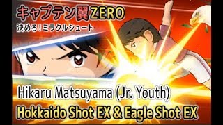 Captain Tsubasa ZERO Miracle Shot  Hokkaido Shot EX amp Eagle Shot EX New Skill [upl. by Niwrehs623]